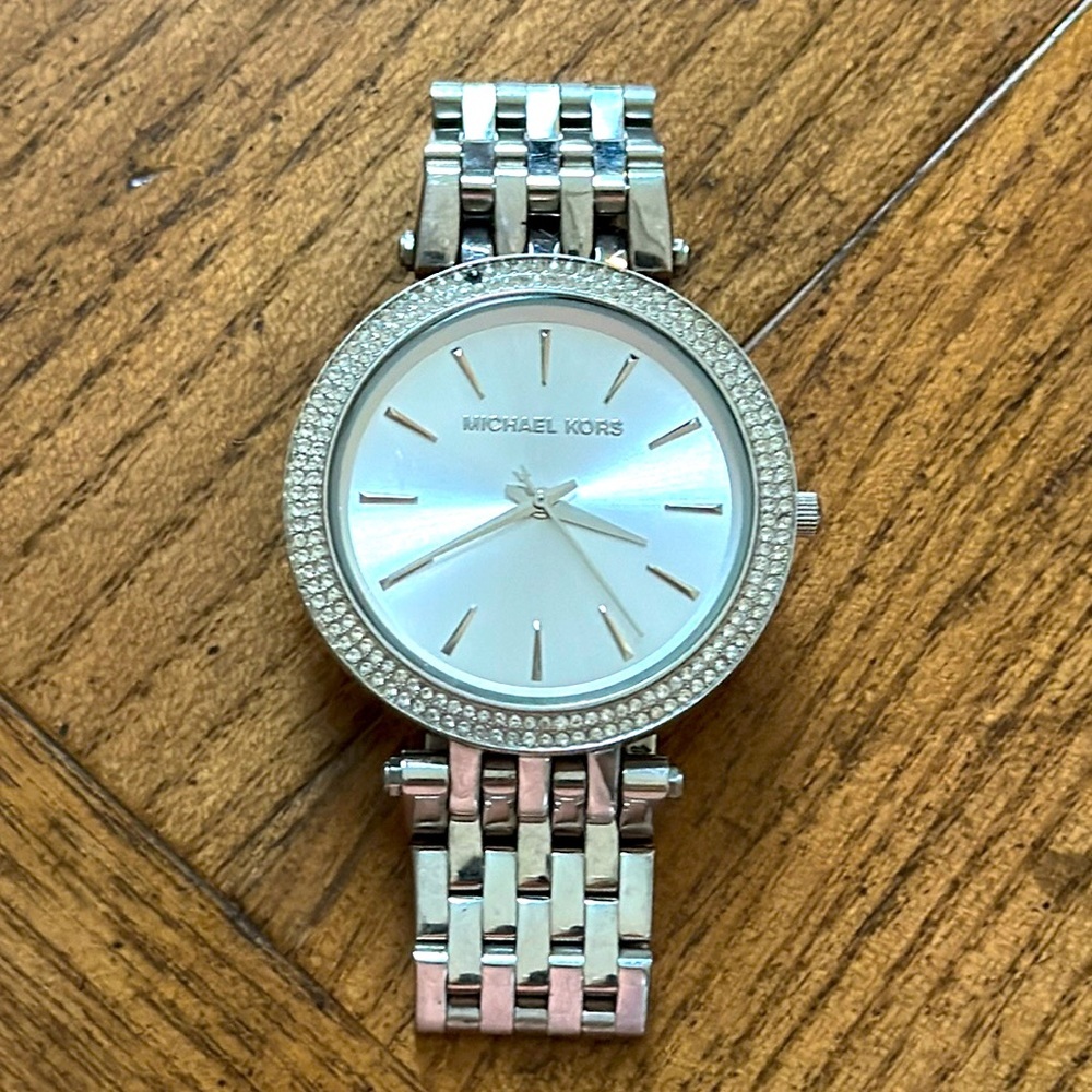 Michael Kors Women's Darci Stainless Steel Crystal Watch | repairable damage